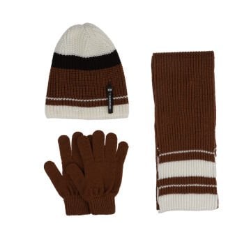 Kitti P-K24180-11 (9-15) Yaş Erkek Çocuk Şapka Atkı Eldiven Takım 6'lı
