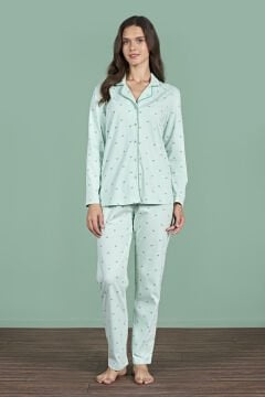 Pijadore 1950 (M-L-XL-XXL) Uzun Kollu Bayan Pijama Takım 4'lü