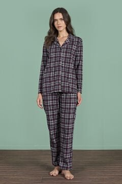 Pijadore 1952 (M-L-XL-XXL) Uzun Kollu Bayan Pijama Takım 4'lü