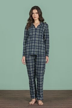 Pijadore 1952 (M-L-XL-XXL) Uzun Kollu Bayan Pijama Takım 4'lü