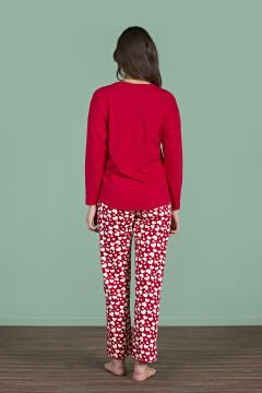 Pijadore 1927 (M-L-XL-XXL) Uzun Kollu Bayan Pijama Takım 4'lü