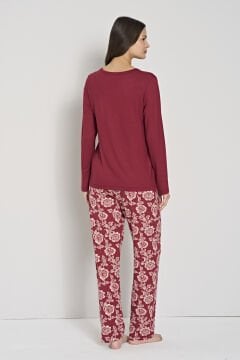 Pijadore 1904 (M-L-XL-XXL) Uzun Kollu Bayan Pijama Takım 4'lü