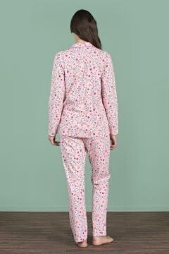 Pijadore 1939 (M-L-XL-XXL) Uzun Kollu Bayan Pijama Takım 4'lü