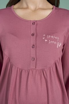 Pijadore 1945 (M-L-XL-XXL) Uzun Kollu Bayan Lohusa Pijama Takım 4'lü