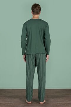 Pijadore 1931 (M-L-XL-XXL) Uzun Kollu Erkek Pijama Takım 4'lü