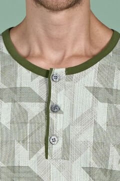 Pijadore 1957 (M-L-XL-XXL) Uzun Kollu Erkek Pijama Takım 4'lü