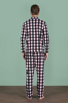 Pijadore 1962 (M-L-XL-XXL) Uzun Kollu Erkek Pijama Takım 4'lü