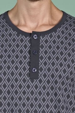 Pijadore 1968 (2XL-3XL-4XL-5XL) Battal Beden Uzun Kollu Erkek Pijama Takım 4'lü