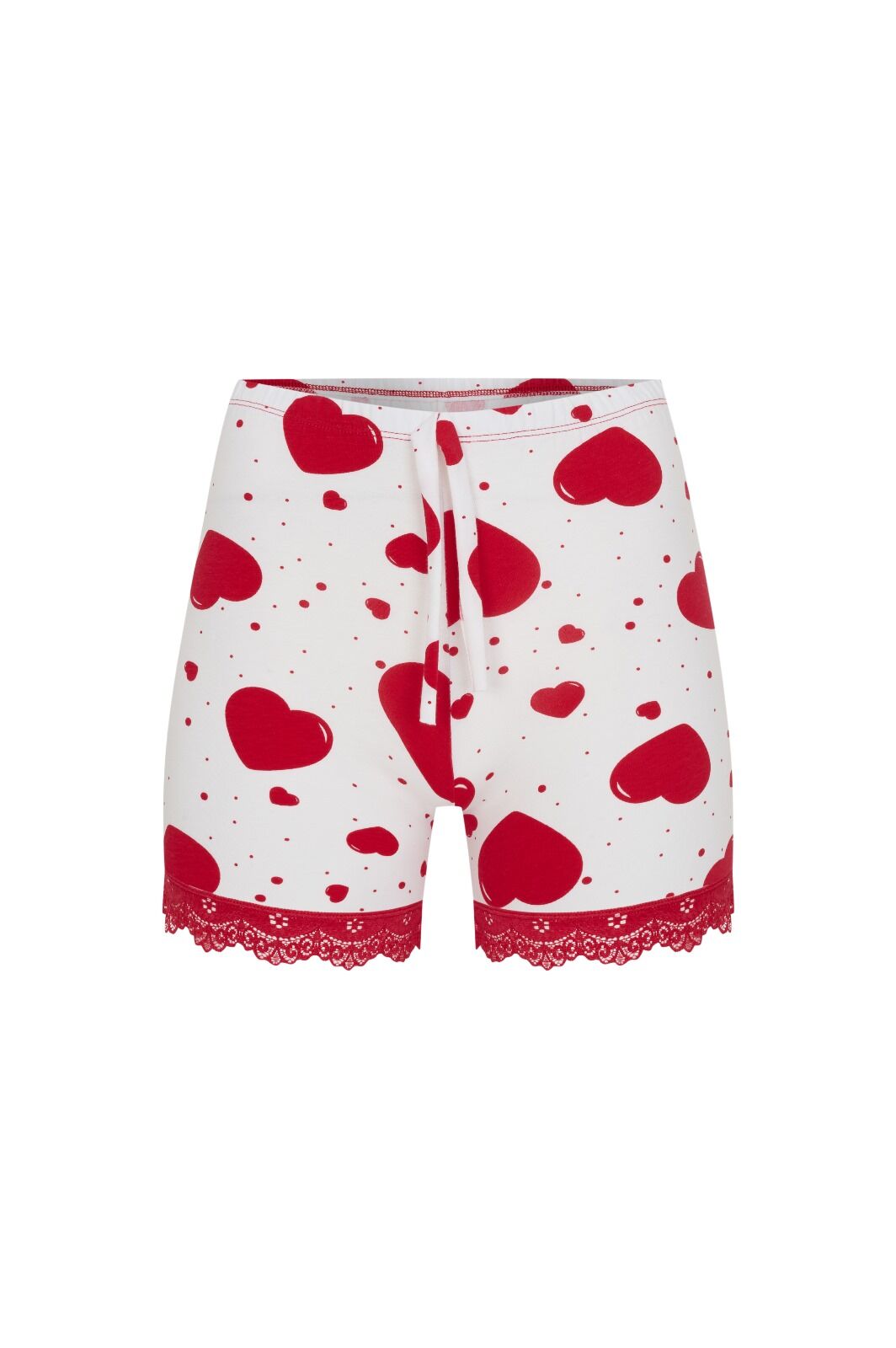 Dondeza 5076 Çizgili Penye Battal Bayan Şort 6'lı