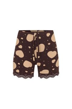 Dondeza 5076 Çizgili Penye Battal Bayan Şort 6'lı