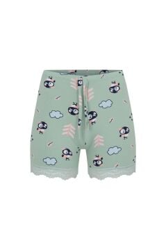 Dondeza 5076 Çizgili Penye Battal Bayan Şort 6'lı