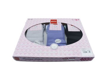 Şirin 4030-42 (36-40) Dikişsiz Bayan Penye Patik Çorap 12'li