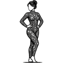 Taşlı Vücut Çorap