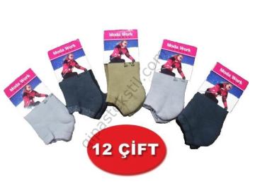 MODA WORK BAYAN HAVLU PATİK PARFÜMLÜ PAKET İÇİ 12 ADET