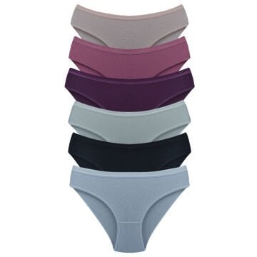 Byou Life (L-XL-2XL) Penye Soft Fitilli Bayan Külot 12'li