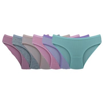 Byou Life (L-XL-2XL) Penye Pastel Fitilli Bayan Külot 12'li