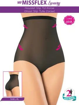 MF MISS FLEX 6048 Lazer Kesim Nefes Alan Hayalet Slip Tül Korse