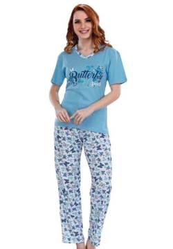 Güneş 6466 Kısa Kollu Bayan Pijama Takımı