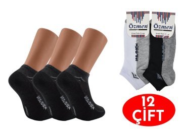 Özmen Kaliteli Penye Erkek Patik 12'li