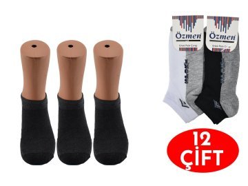 Özmen Kaliteli Penye Erkek Patik 12'li