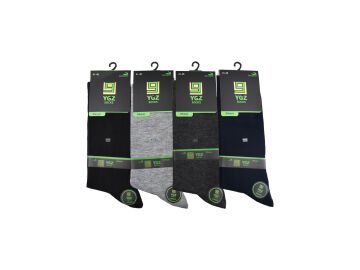 YGZ-ALD 24-2 Dikişsiz Bambu Erkek Çorap 12'li