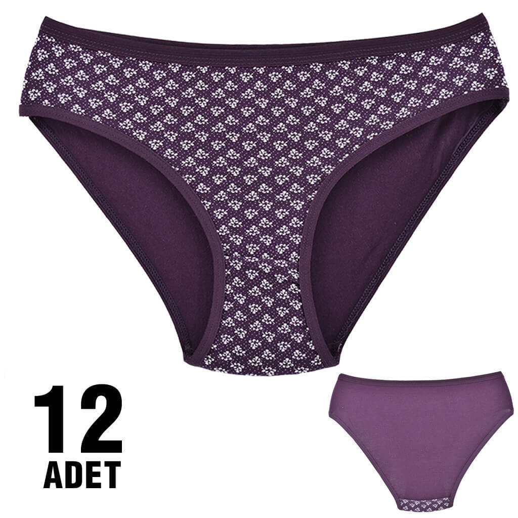 Dondeza 101 Desenli Bayan Bikini 12'li