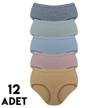 İntimo 2701 (L-XL-XXL) Raporlu Bayan Bato 12'li