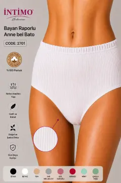 İntimo 2701 (L-XL-XXL) Raporlu Bayan Bato 12'li