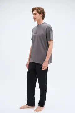 Pijadore 2065 (M-L-XL-XXL) Kısa Kollu Erkek Pijama Takım 4'lü