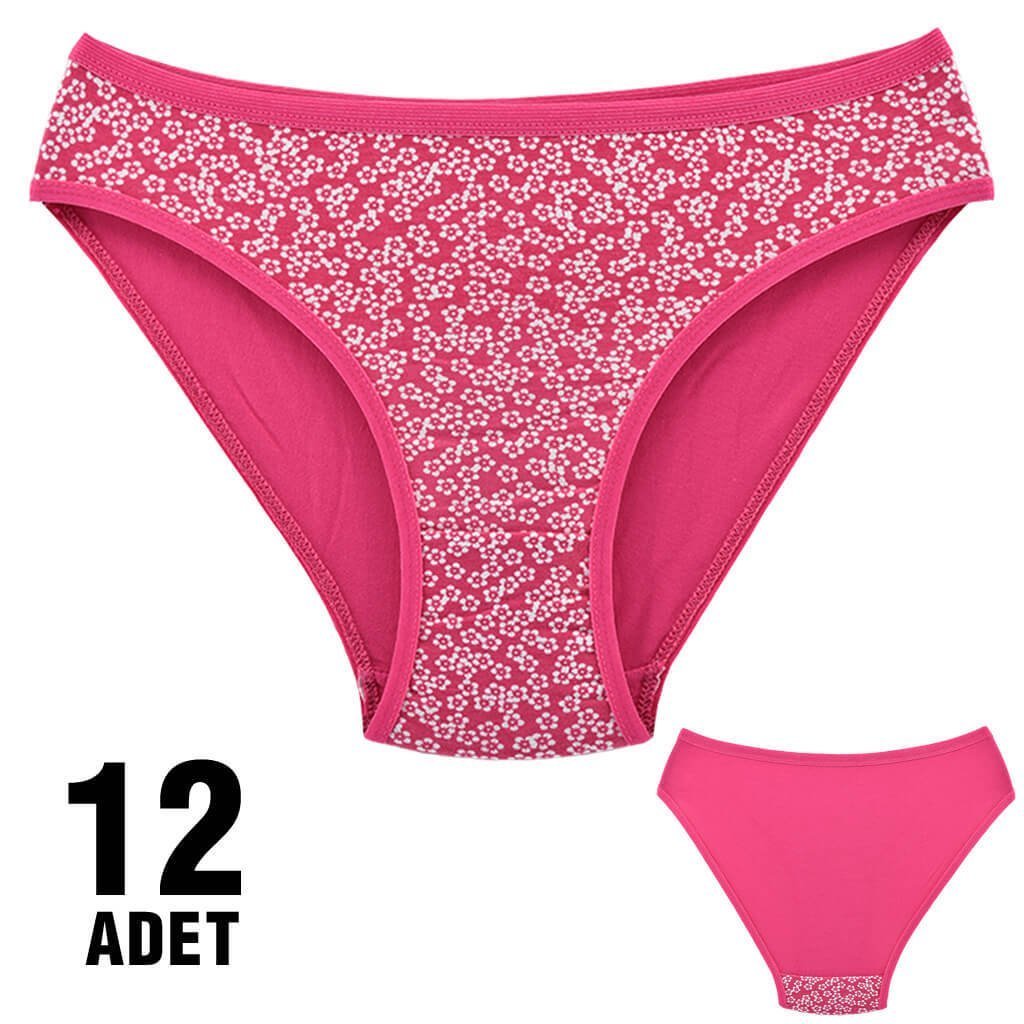 Dondeza 101-31 Desenli Bayan Bikini 12'li