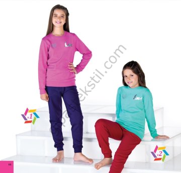 ELSİMA GARSON BOY KIZ ÇOCUK PİJAMA 1352