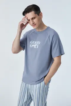 Pijadore 2117 (M-L-XL-XXL) Kısa Kollu Erkek Pijama Takım 4'lü