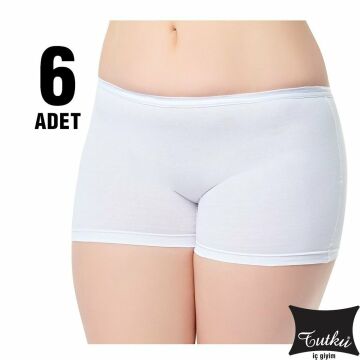 Tutku 0154 Bayan Boxer Şort 6'lı