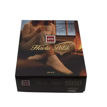 Şirin 5050-5 Bayan Kışlık Havlu Patik Çorap 12'li