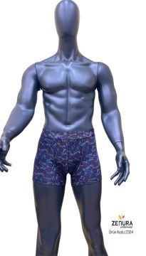 Zenura 2304 Dijital Baskı Erkek Boxer 12'li