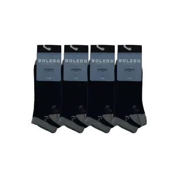 Bolero E-20 (41-45 NO) Dikişsiz Erkek Penye Patik Çorap 12'li