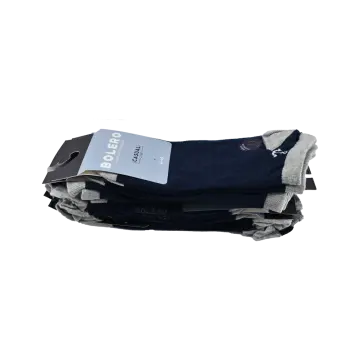 Bolero E-20 (41-45 NO) Dikişsiz Erkek Penye Patik Çorap 12'li