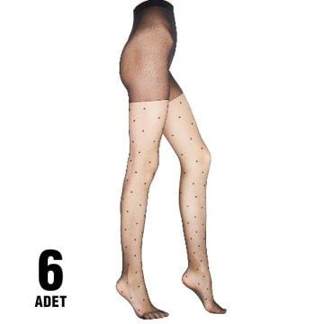 Penti Stil Bayan Külotlu Çorap 6'lı