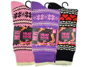 Mos Desenli Termal Bayan Soket Çorap 12'li