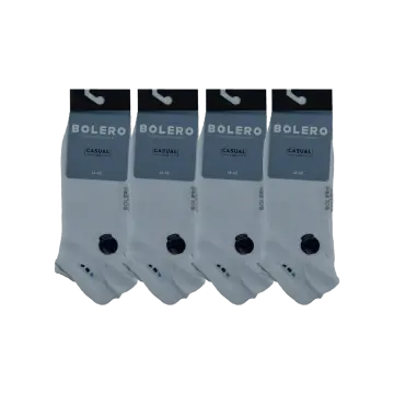 Bolero E-20-5 (41-45 NO) Dikişsiz Erkek Penye Patik Çorap 12'li