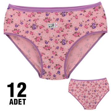 Polkan XXL Empirme Desenli Bayan Bato 12'li