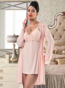 Nilay 1180 Penye Gecelik Sabahlık takım