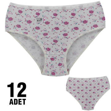 Polkan11-006 XXL Empirme Desenli Bayan Bato 12'li