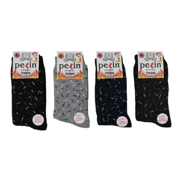 Pelin 10-19 Kışlık Bayan Termal Havlu Çorap 12'li