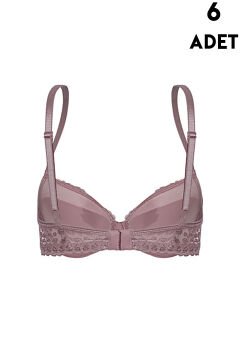 Aysemin 5091 B Cup (75-80-85-90) Balenli Destekli Bayan Sütyen 6'lı