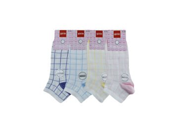 Şirin 4030-39 (36-40) Dikişsiz Bayan Penye Patik Çorap 12'li