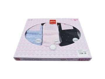 Şirin 4030-36 (36-40) Dikişsiz Bayan Penye Patik Çorap 12'li