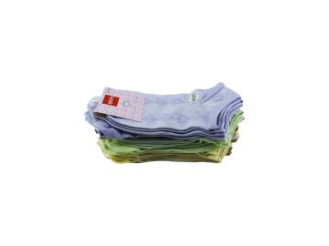 Şirin 4030-46 (36-40) Dikişsiz Bayan Penye Patik Çorap 12'li