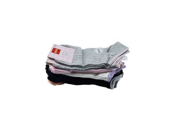 Şirin 4030-48 (36-40) Dikişsiz Bayan Penye Patik Çorap 12'li