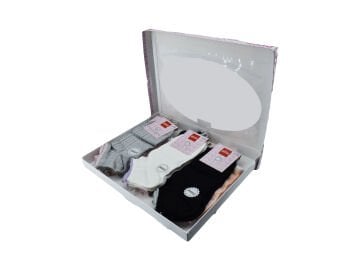 Şirin 4030-48 (36-40) Dikişsiz Bayan Penye Patik Çorap 12'li